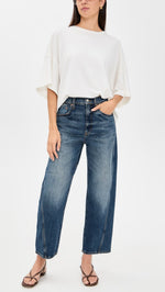 WESTWARD HIGH RISE SEAMED BARREL-AUTHENTIC
