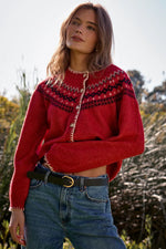 Joss Sweater - Crimson