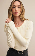 FERRIS HENLEY LONG SLEEVE - CRYSTAL