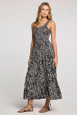 MEMPHIS MIDI DRESS - BLACK