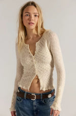 Love Cardi - Winter White Heather