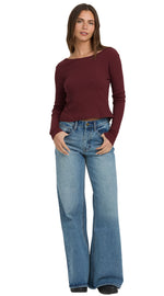 REV. TWIST LONG SLEEVE TOP - PINOT