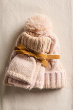 RAINBOW RUN HAT & GLOVE SET - IVORY