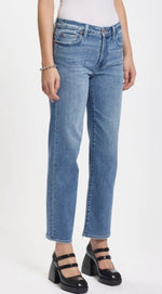 Rebel Mid Rise Ankle Slim Straight - Real Deal