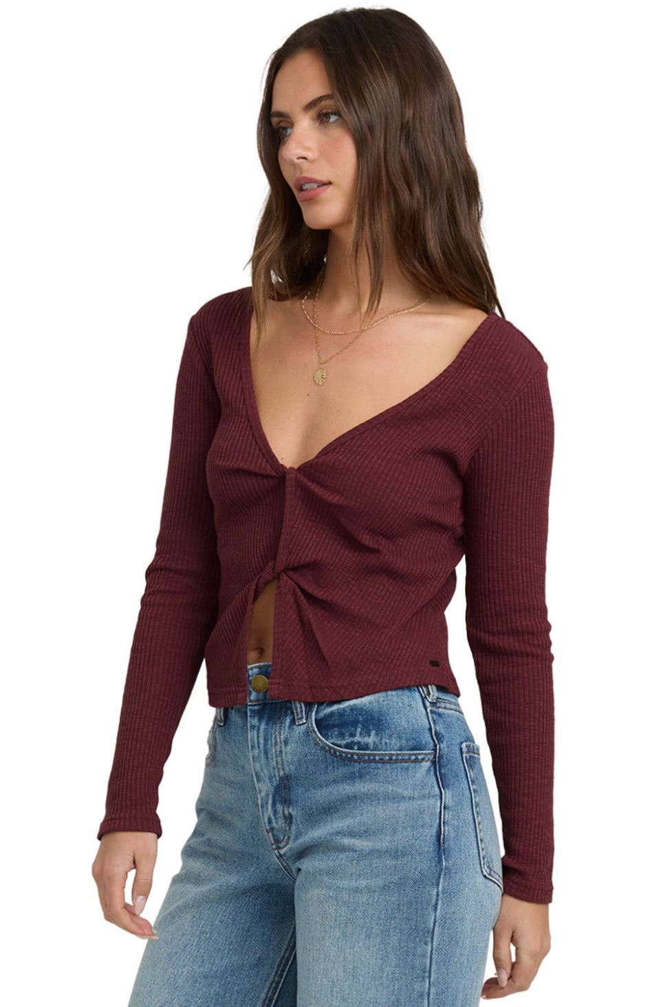 REV. TWIST LONG SLEEVE TOP - PINOT