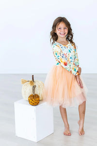 FALL WATERCOLORS TUTU DRESS