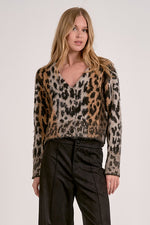 CHEETAH PRINTED CARDIGAN