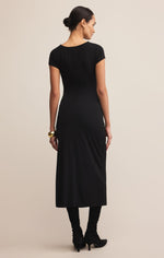 AURELIA MIDI DRESS - BLACK