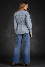 Belted Denim Jacket