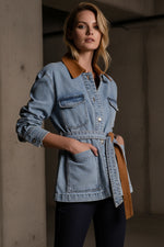 Belted Denim Jacket