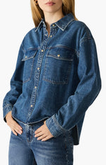 JUDITH TOP - DARK NAVY