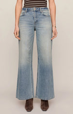 The Stunner Mid Rise Wide Leg - Downtown