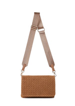 LEXI WOVEN CROSSBODY-SADDLE