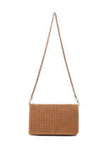 LEXI WOVEN CROSSBODY-SADDLE