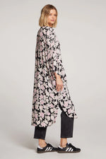 POLLY KIMONO - BLACK FLORAL