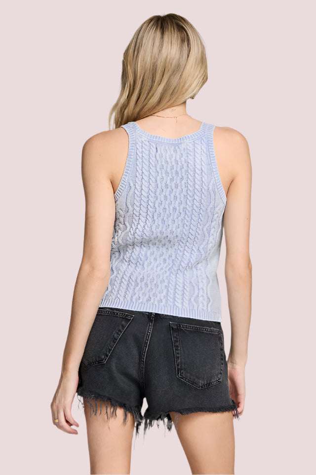 EASTIN SWEATER TANK - BLUEBELL