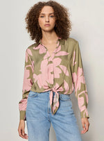 LOVER TIE SHIRT - PINK SILHOUETTE