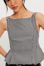 SUNFADED TOP - BLACK/WHITE