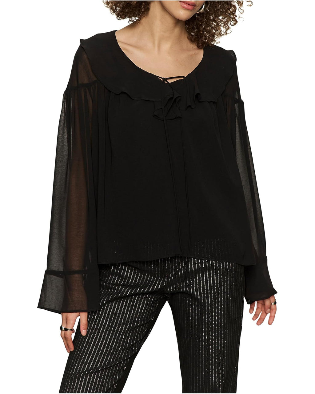 SECRET LOVER BLOUSE - BLACK