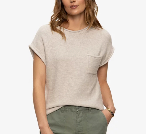 EASY SWEATER TEE-FLAX