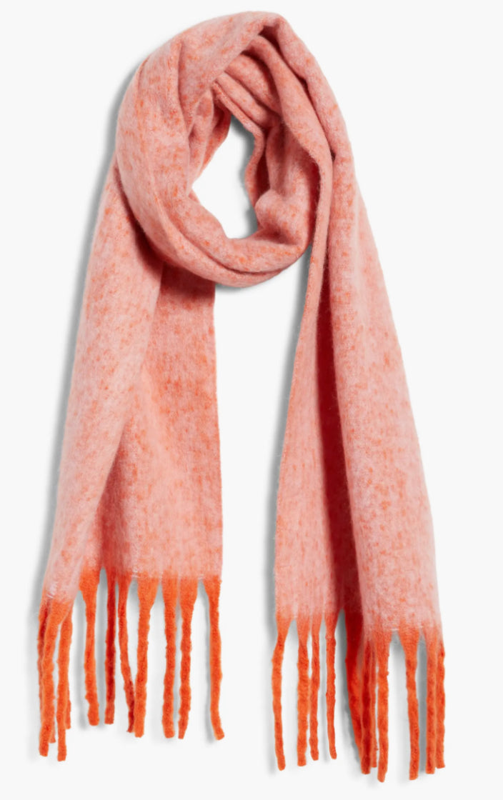 WINTER CHILL BLANKET SCARF - PINK