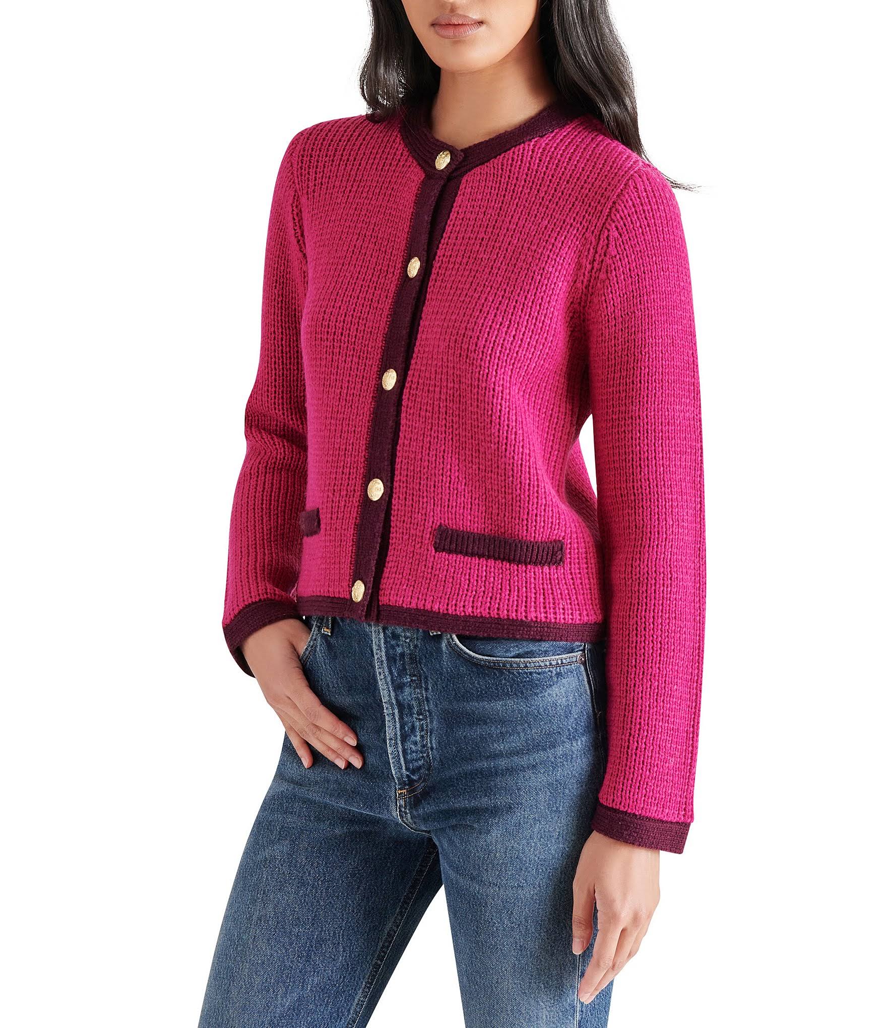 FANTINO SWEATER JACKET - FUCHSIA