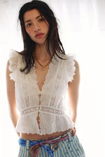 DAY DREAMER TOP - WHOTE IVORY