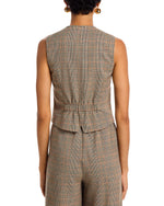 BARRETT TOP - BROWN PLAID