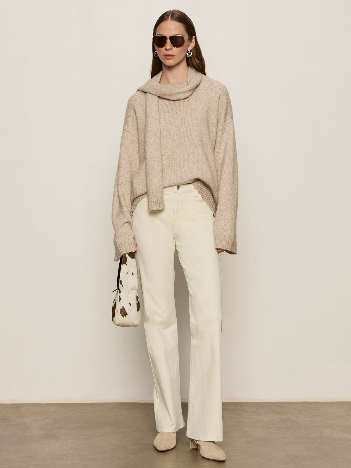 GO-TO SWEATER - HEATHER WHEAT