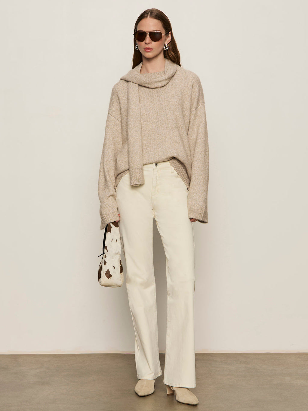 GO-TO SWEATER - HEATHER WHEAT