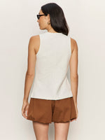NOTHING EXTRA KNIT VEST - CHALK