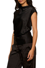Nights With You Satin Shell - Black