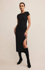 AURELIA MIDI DRESS - BLACK