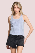 EASTIN SWEATER TANK - BLUEBELL