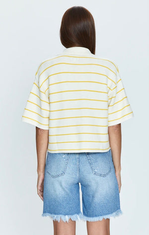 MARLOW POLO - DANDELION STRIPE