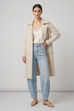 Marceau Houndstooth Jacket-White