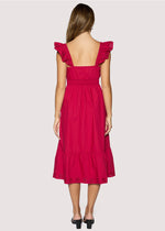MIDI DRESS-RED