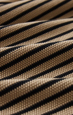 AINSLIE STRIPED MIDI SKIRT - PUTTY