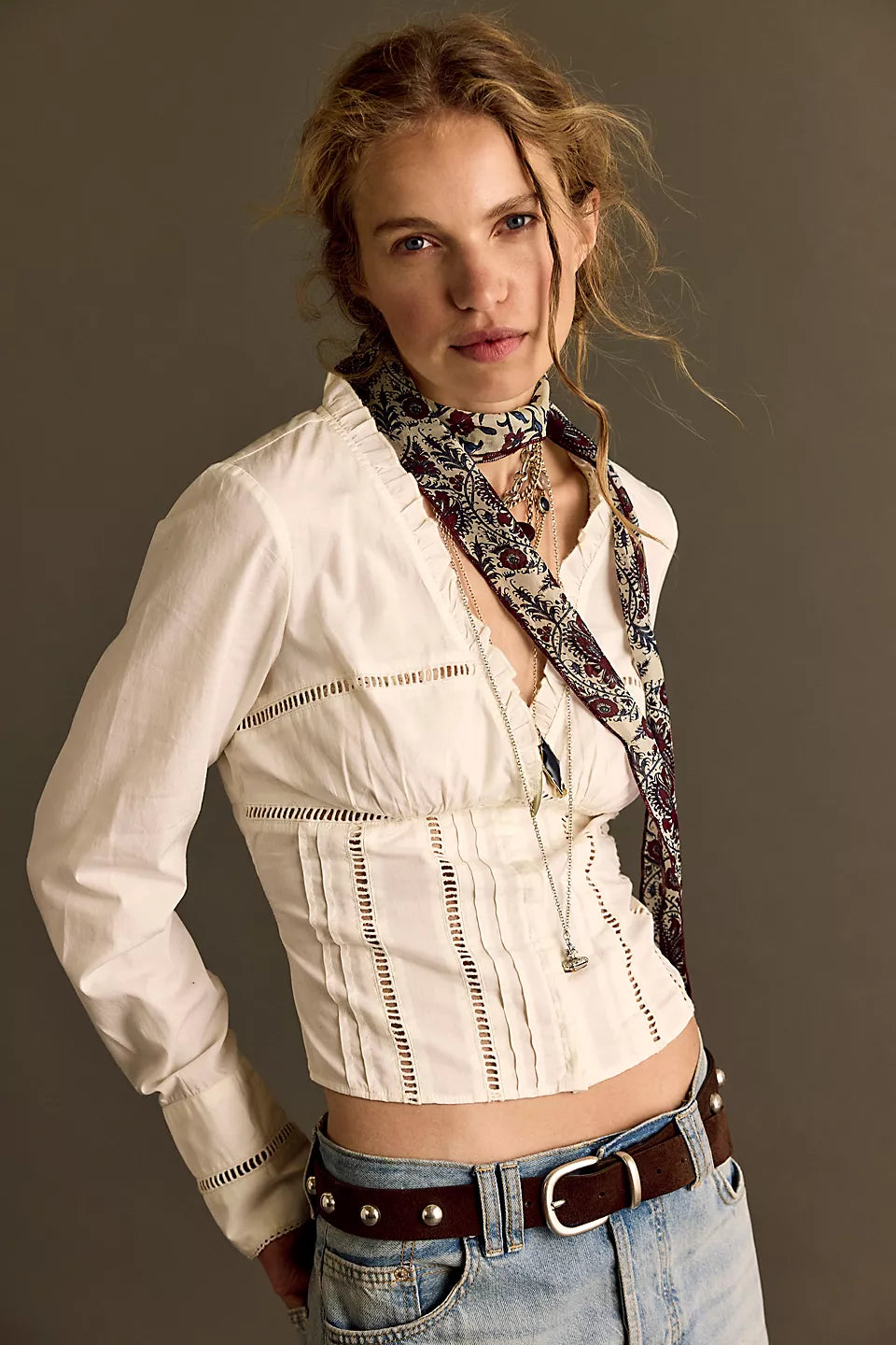 FRANKIE CORSET TOP - IVORY