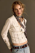 FRANKIE CORSET TOP - IVORY