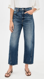 WESTWARD HIGH RISE SEAMED BARREL-AUTHENTIC