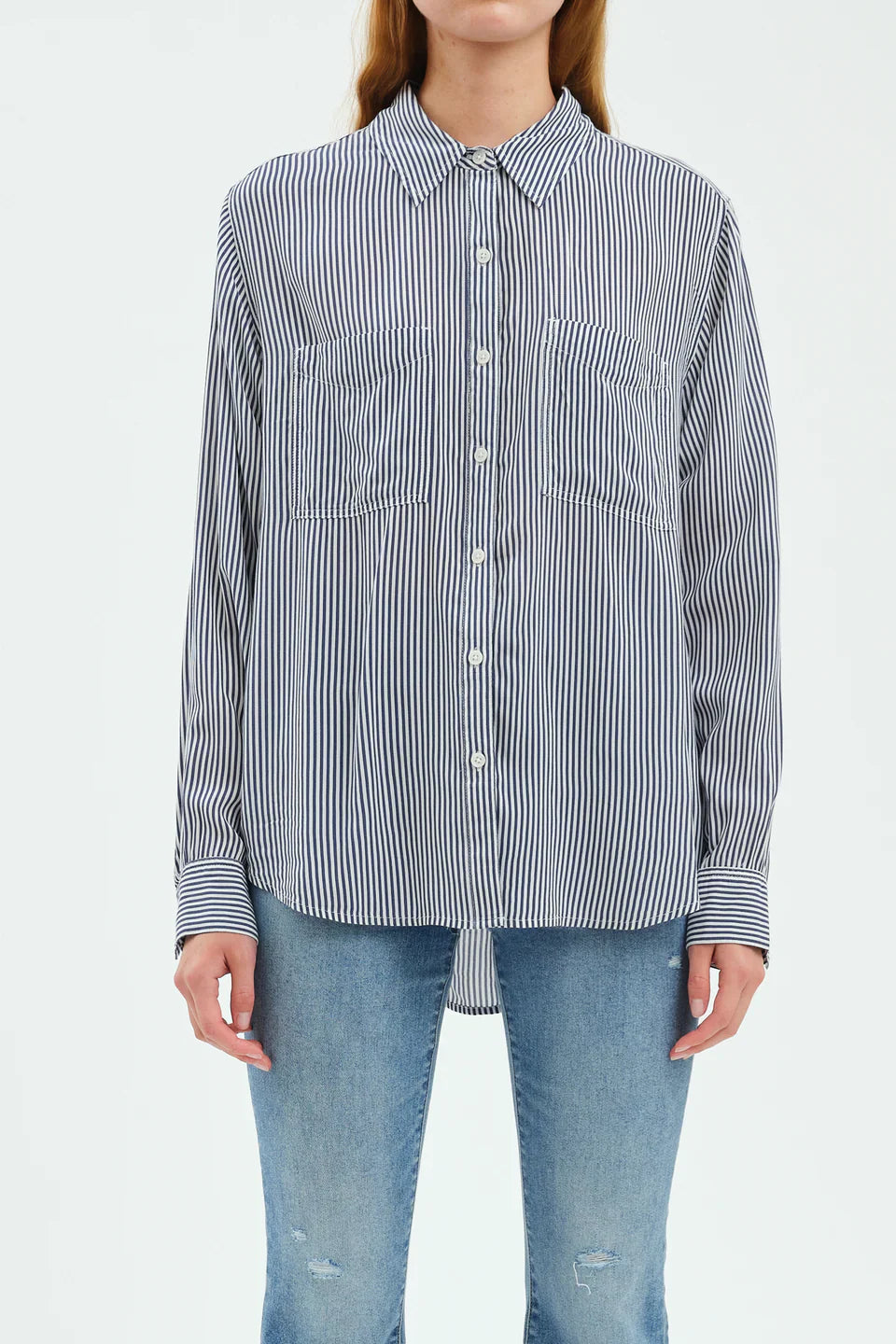 PALISADES BUTTON DOWN - BLUESTONE STRIPE