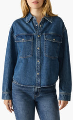 JUDITH TOP - DARK NAVY