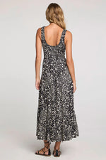 MEMPHIS MIDI DRESS - BLACK