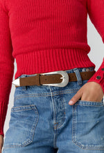 CANNON SUEDE BELT-ESPRESSO