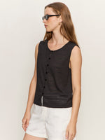TEXTURED VACATION SHELL - BLACK