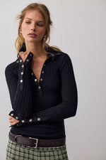 Surplus Cuff Top - Black