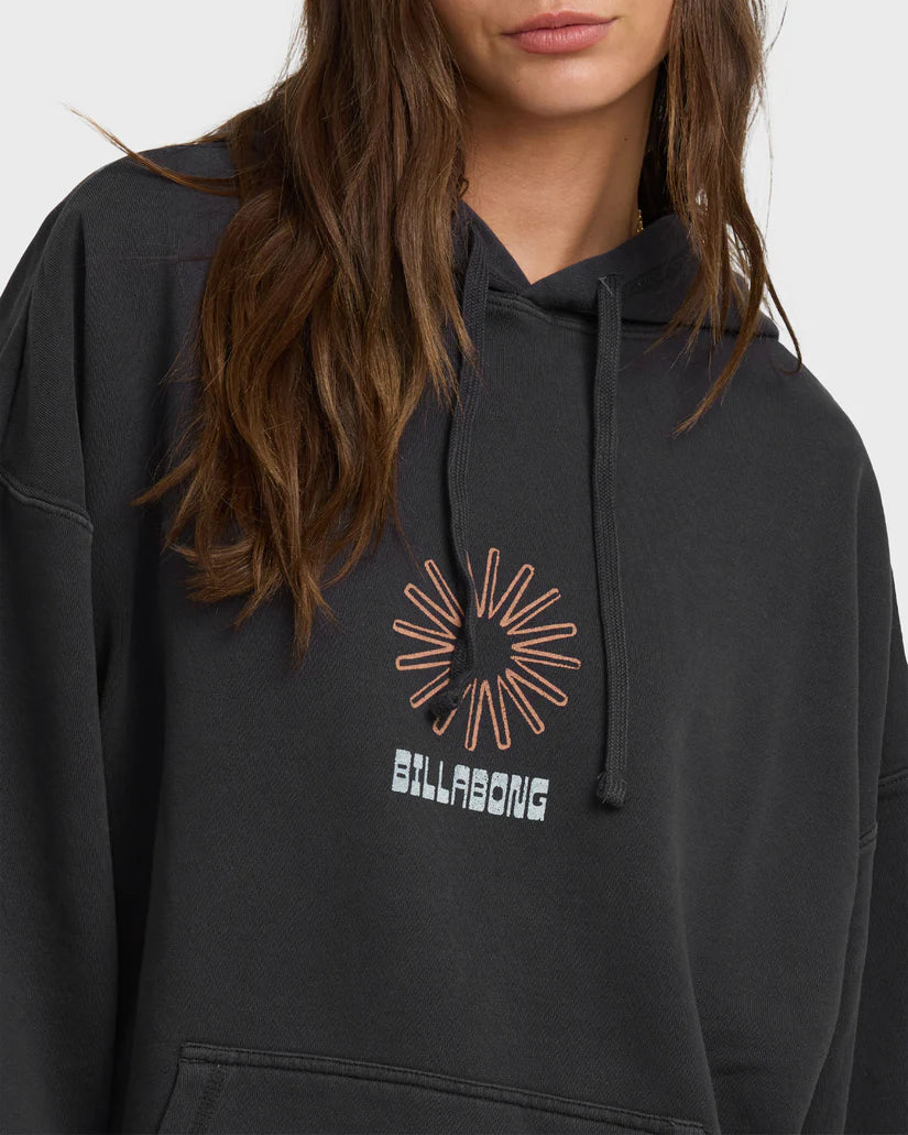SUN & WAVES HOODIE - BLACK SANDS