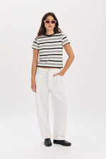 VILLA DRAWSTRING BARREL LEG PANT - LAMB