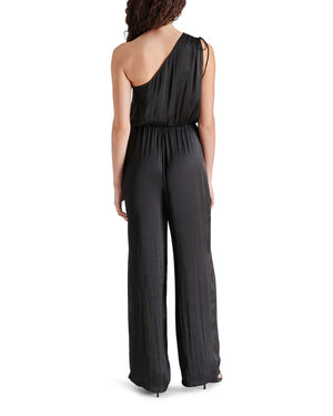 ADELE ONE SHOULDER JUMPSUIT - BLACK